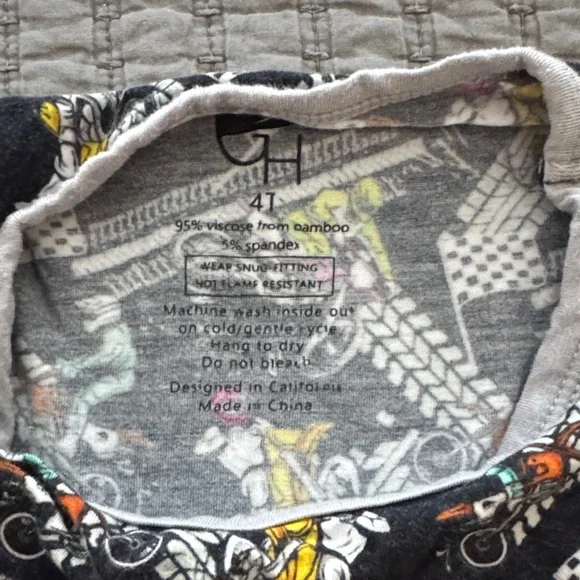 George Hats Kids motocross Pajamas 4t - Picture 3 of 5